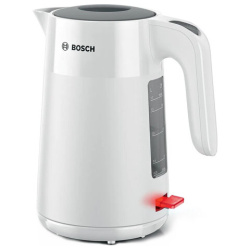 Чайник BOSCH TWK2M161, 1,7 л, 2400 Вт, закрытый нагревательный элемент, пластик, белый