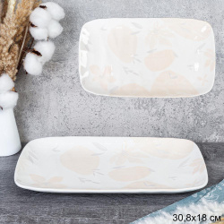 Блюдо прямоугольное 30,8х18 см / A12-25 /уп 22/