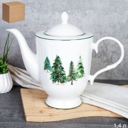 Чайник заварочный 1400 мл новогодний / KY-3061 /уп 18/