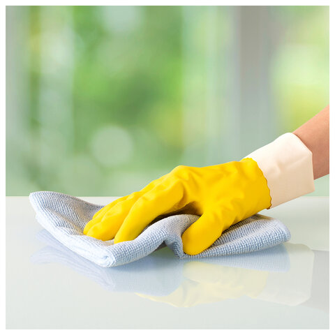 Салфетки VILEDA "МикроТафф Бейс" КОМПЛЕКТ 5шт, микрофибра, синий, 36*36см, 174176