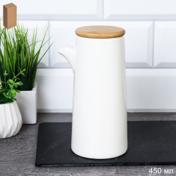 Кувшин соусник для жидких специй 450 мл / CF391 /уп 36/ белый