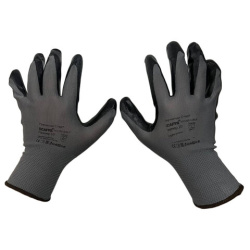 Перчатки нейлоновые SCAFFA "Старт", нитриловое покрытие (облив), размер 10 (XL), 00-01018560