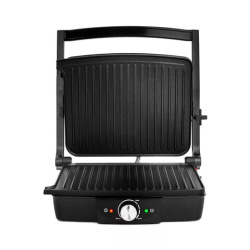 Электрогриль KITFORT KT-1656, 2000 Вт, фиксированные панели, регулировка температуры, серебристый