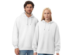 Толстовка с капюшоном оверсайз «Lisbon» унисекс, Размер L, Цвет белый
