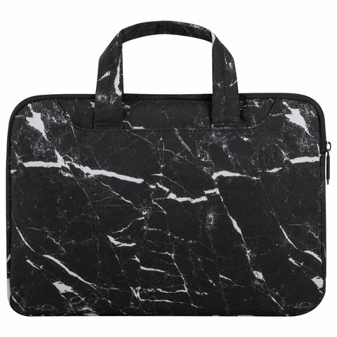 Сумка портфель HEIKKI STYLE (ХЕЙКИ) с отделением для ноутбука 13-14", 3 кармана, черная, 26х36х3 см, 272606