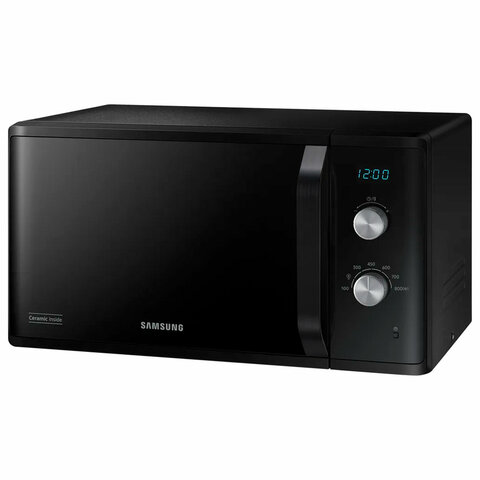 Микроволновая печь SAMSUNG MS23K3614AK/BW, объем 23 л, мощность 800 Вт, механическое управление