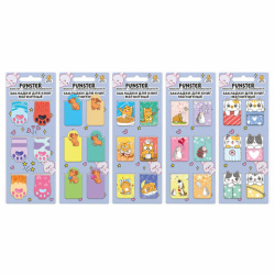 Закладки для книг МАГНИТНЫЕ, "ЯРКИЙ МИКС", набор 30 штук, 35x25 мм, FUNSTER, 116657