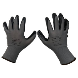 Перчатки нейлоновые SCAFFA Старт, нитриловое покрытие (облив), р. 9, L, шк 1030, 00-01018559