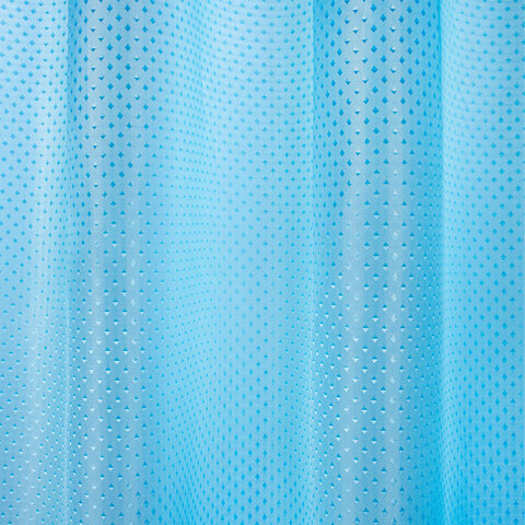 Шторка для ванной ПОЛИЭСТЕР, 180х200 см, кольца в комплекте, ГОЛУБОЙ БРИЛЛИАНТ, PRIMILA (ПРИМИЛА), 700096