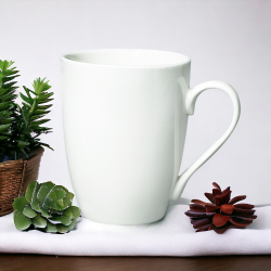 Кружка Elegante, 350мл, керамическая, белая / УЦЕНКА