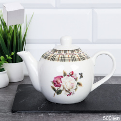 Чайник заварочный 500 мл АКЦИЯ / B3TP-new F31 /уп 18/ Чайная роза