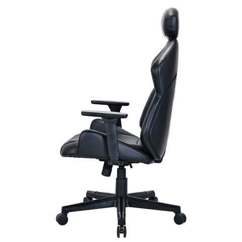 Кресло BRABIX PREMIUM "Tokyo EX-595", регулируемый подголовник, рециклированная кожа, черное, 532975