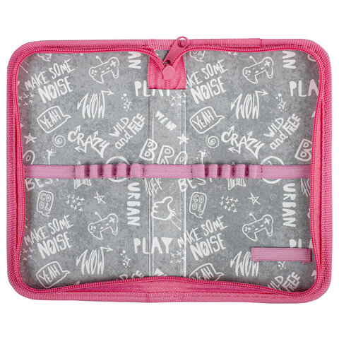 Пенал ПИФАГОР, 1 отделение, ламинированный картон, 19х11 см, "Fancy girl", 271003