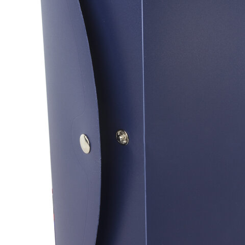 Короб архивный (330х245 мм), 70 мм, пластик, разборный, до 750 листов, синий, 0,7 мм, STAFF, 237274