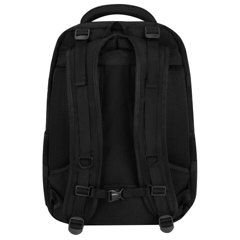 Рюкзак HEIKKI DESERTED (ХЕЙКИ) универсальный, 3 отделения, эргономичный, багажная лента, черный, 47х33х17 см, 273878