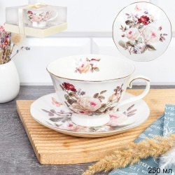 Чайная пара 2 предмета 250 мл на ножке / RS/2- FY230903 PVC /уп 36/