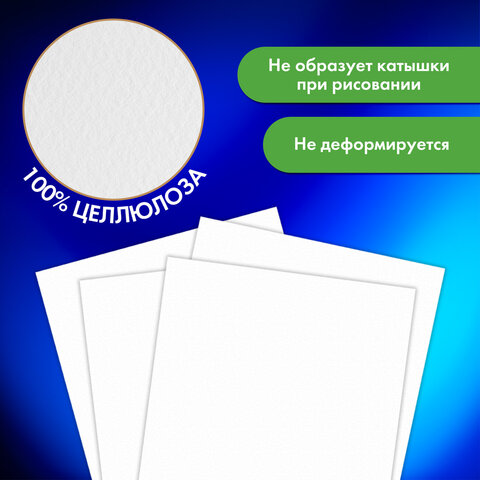 Бумага для акварели БОЛЬШАЯ А3 в папке, 15 листов, 300 г/м2, среднее зерно, BRAUBERG ART CLASSIC, 116354