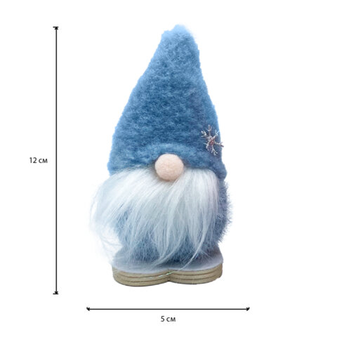 Украшение новогоднее интерьерное, 12 см, "Гномики", полиэстер/пенопласт, ассорти, ЗОЛОТАЯ СКАЗКА, 592567