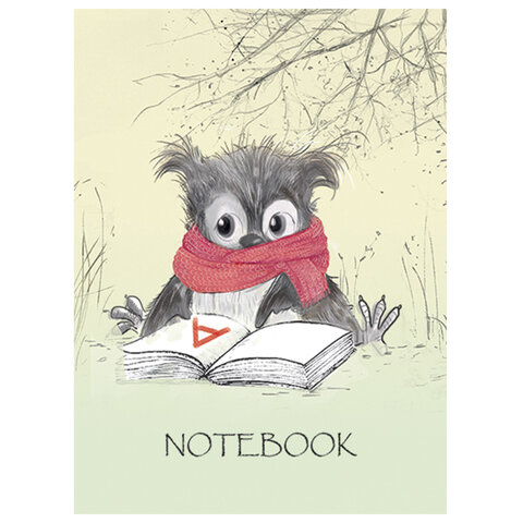 Блокнот МАЛЫЙ ФОРМАТ А7 75x105 мм, 40 л., гребень, фольга, TWIN лак, клетка, "МИКС 5" (6 видов), 099104