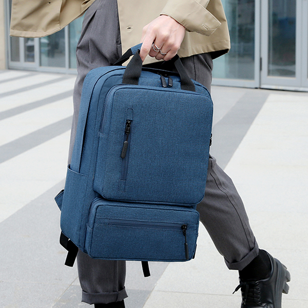 Рюкзак для ноутбука 15.6" Efektion  MBP-1058, темно-синий / Двойная ручка для переноски