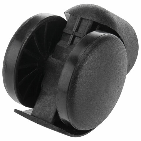 Колеса (ролики) для кресла, пластиковые, КОМПЛЕКТ 5 шт., шток d 11 мм, черные, в пакете, WBZ, 533082