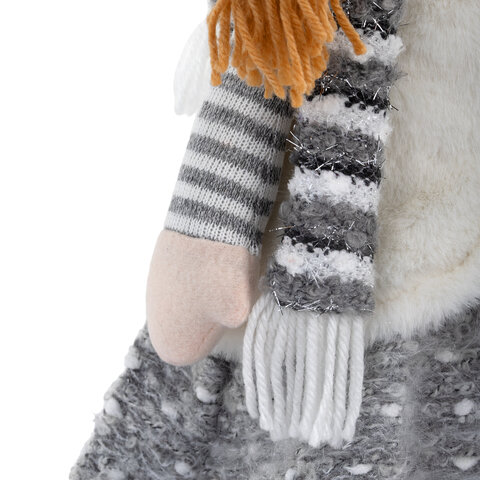 Украшение новогоднее интерьерное 75 см "Девочка", телескопические ножки, полиэстер, ЗОЛОТАЯ СКАЗКА, 592507