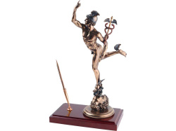 Настольный прибор «Меркурий», Цвет бронзовый/красное дерево