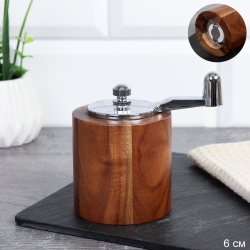 Мельница для специй и соли 6 см Акация / M-JS207-3-6 /уп 128/