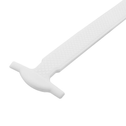 Шнурки силиконовые плоские БЕЛЫЕ 16 шт., ширина 7 мм, SHEGRA, 701716