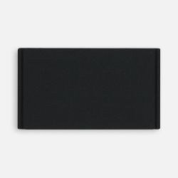 Лейбл из ПВХ Dzeta, M, черный, 3,5х6х02 см
