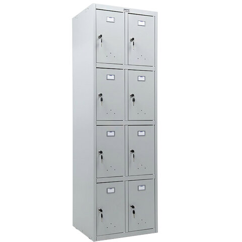 Шкаф металлический для сумок ПРАКТИК "ML/LS 24-60" восьмисекционный, 1830х600х500 мм, 33 кг, разборный, LS-24