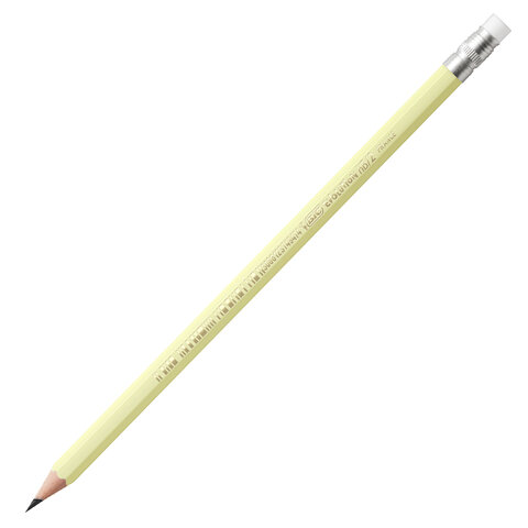 Карандаш чернографитный BIC, 1 шт., "Evolution Pastel", HB, с ластиком, корпус ассорти, 518306