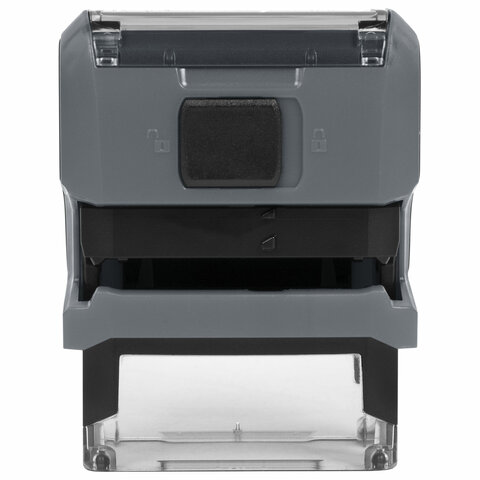 Штамп самонаборный 3-стр, 38х14 мм, синий, TRODAT 4911P4/DB, корпус СЕРЫЙ, КАССА В КОМПЛЕКТЕ, 43214