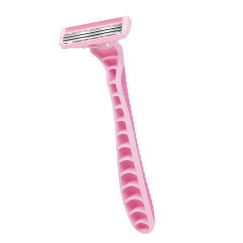 Бритвенные станки одноразовые, 3 лезвия, увлажняющая полоска, плавающая головка, 10 шт., розовый, X-ONE (ИКС-УАН), 700035