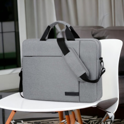 Сумка для ноутбука 15.6" Toptrick MLB-1041, серый / Крепление для чемодана, множество карманов