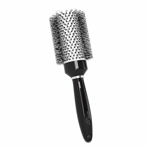 Расческа для укладки волос термобрашинг 26,5х7х4,5 см, круглая, продувная, черная MONTE VITA (МОНТЕ ВИТА) 457418