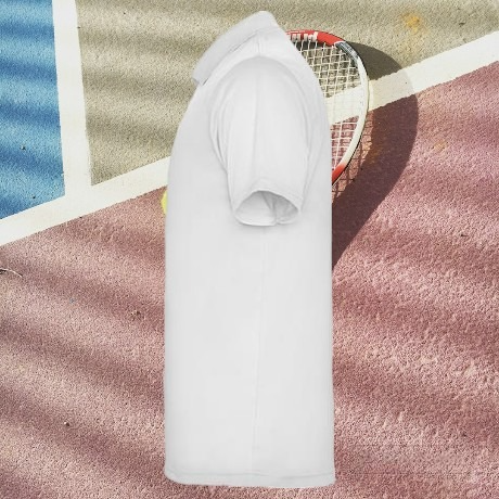 Футболка поло MONZHA мужская  с короткими рукавами, на три пуговицы