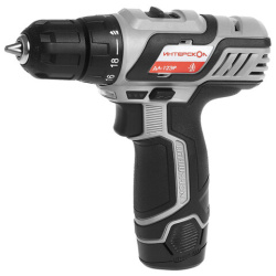 Дрель-шуруповерт безударная АККУМУЛЯТОРНАЯ, с двумя аккумуляторами 2 Ач, 18 В, ИНТЕРСКОЛ ДА-12ЭР, 434.2.2.20