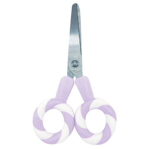 Ножницы FUNSTER (ФАНСТЕР) 130 мм, фигурные ручки ЛЕДЕНЦЫ из ABS пластика, в дисплее, 238853