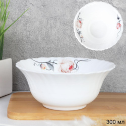 Салатник 300 мл 125 мм / 42/LHP (7315) Чайная роза на ветке /ШТУЧНО