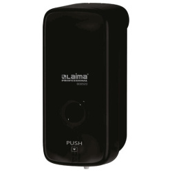 Дозатор для жидкого мыла-пены LAIMA PROFESSIONAL PREMIUM BLACK, НАЛИВНОЙ, 1 л, черный, ABS-пластик, 609520