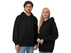 Толстовка с капюшоном оверсайз «Lisbon» унисекс, Размер 2XL, Цвет черный