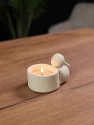 Маленький Зайчик - Статуэтка-подсвечник декоративная из гипса, арт. g005003