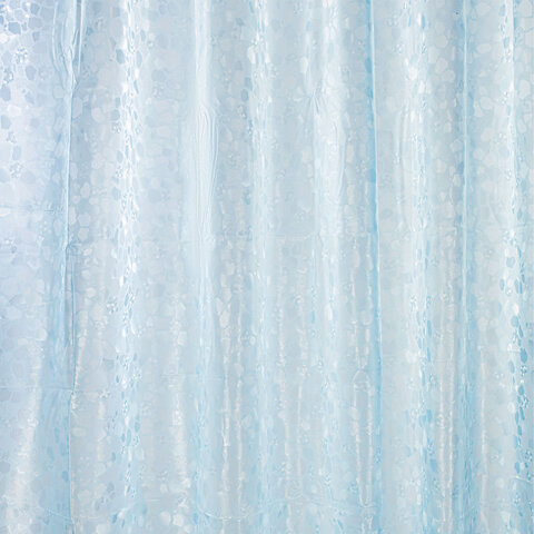 Шторка для ванной EVA, 180х200 см, кольца в комплекте, СИНЯЯ ЛЕДЯНАЯ СВЕЖЕСТЬ, PRIMILA (ПРИМИЛА), 700100