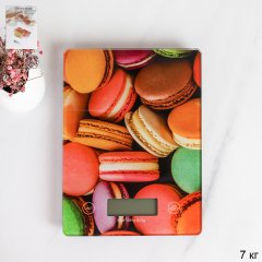 Весы кухонные электронные 7 кг / K1-7 /уп 40/ без батареек