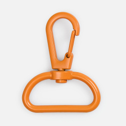 Застежка-карабин Snap Hook, L, оранжевая, 2,9х4 см