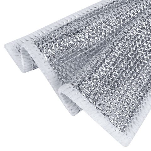 Тряпки-салфетки металлизированный эффект скрабер, 20х20 см, КОМПЛЕКТ 10 штук, посуда, уборка, LAIMA, 700065