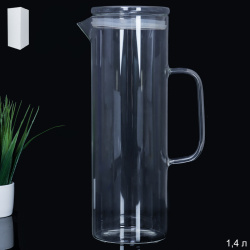 Кувшин 1400 мл стеклянный / LCTP265 /уп 40/ Стеклянная крышка