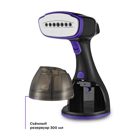 Отпариватель ручной KITFORT КТ-965, 1500Вт, пар 25г/мин, резервуар 0,3л, 2 режима, че, КТ-9121-1