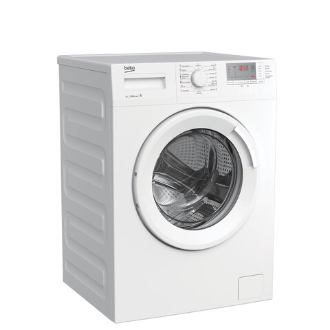 Стиральная машина BEKO WRS5512BWW, 1000 об./мин, 5 кг, фронтальная загрузка, 15 программ, белая, 7320010007
